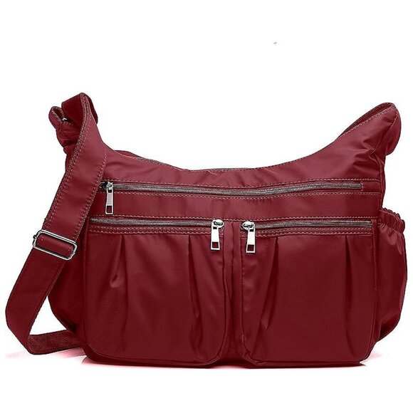Crossbody Purses for Women Shoulder Handbags Lightweight Red - Large